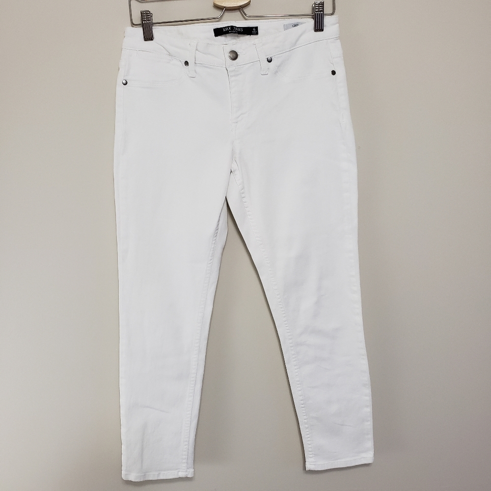 Max Jeans Crop White Denim Women's Size 4